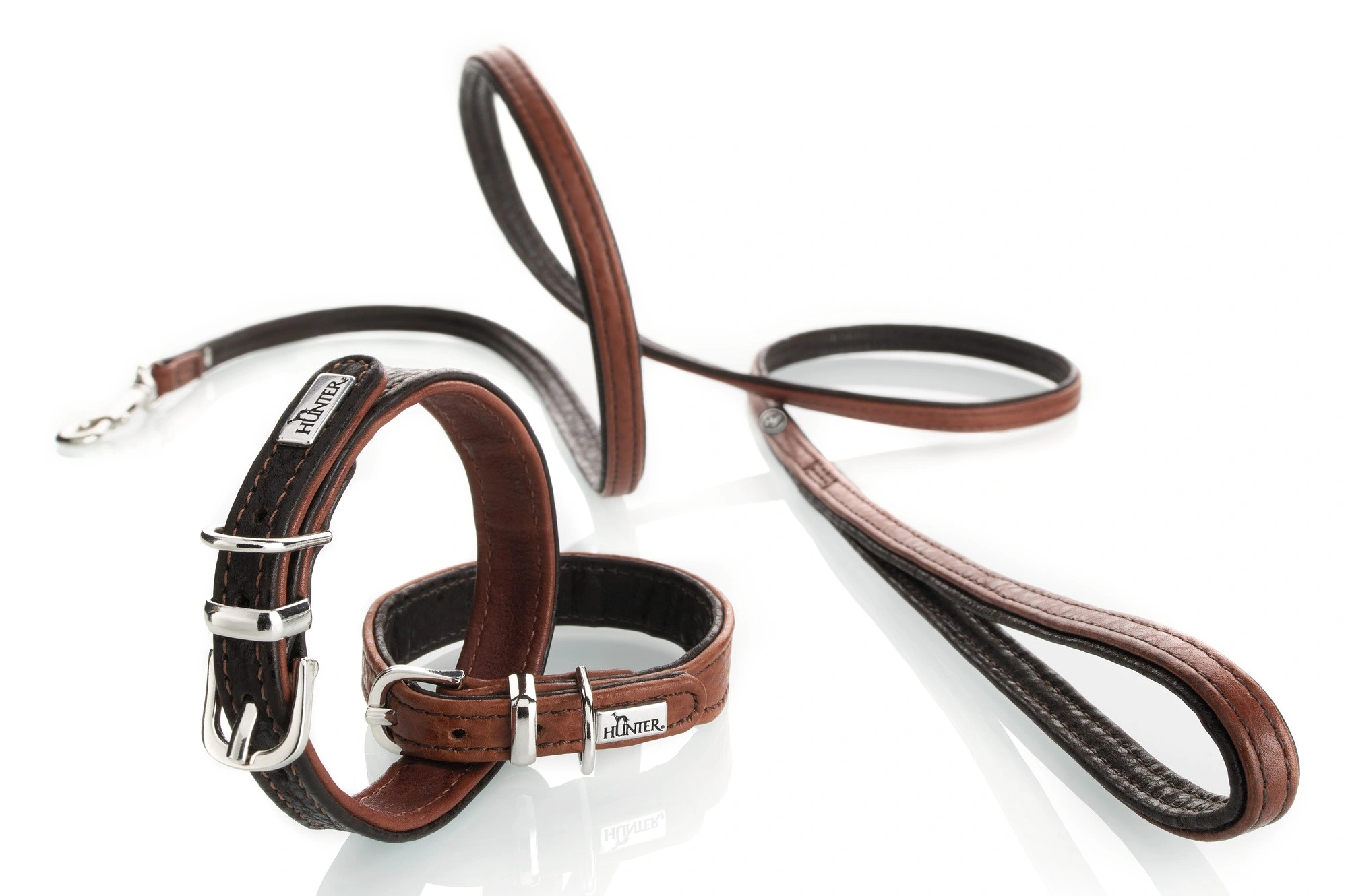 Hunter Cody Petit 27 Cognac Mørkebrun hundehalsbånd